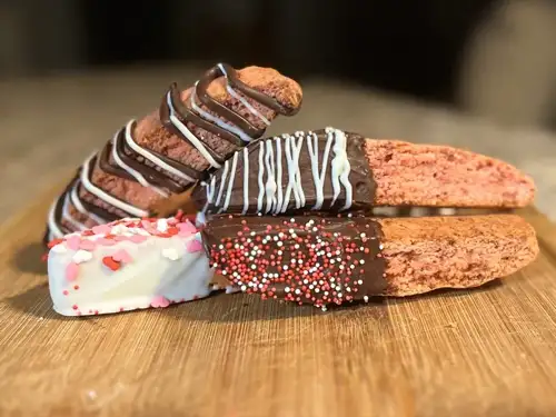 Chocolate Covered Strawberry Biscotti
